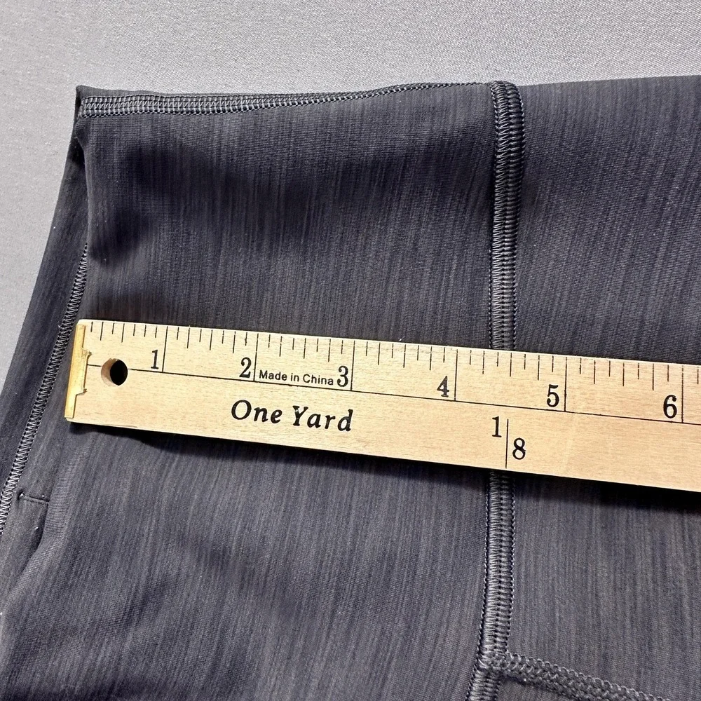 Lululemon Leggings Womens 2 Gray High Rise Ankle Nylon Spandex Yoga Running